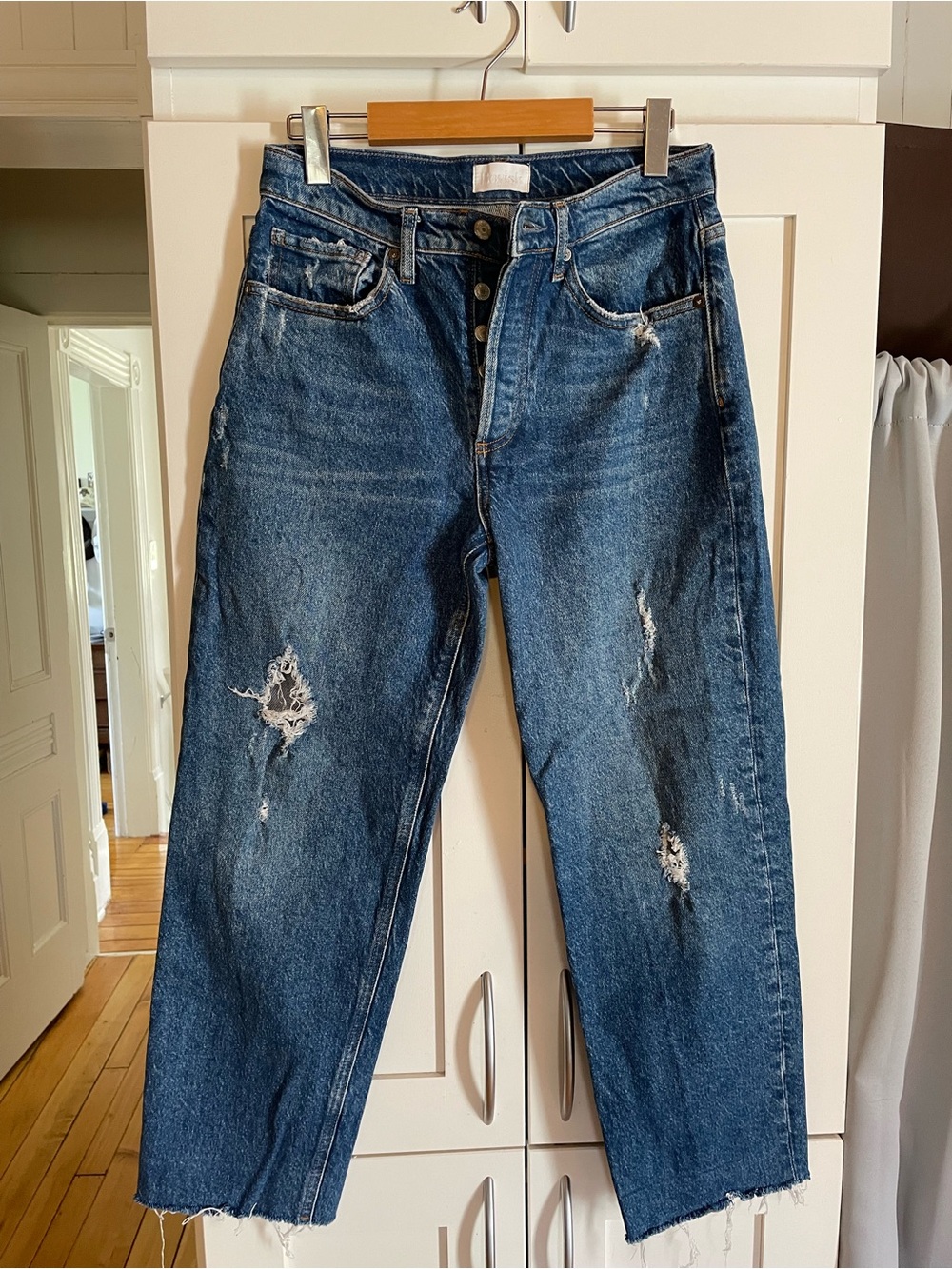 Boyish “The Tommy Stretch” High-Rise Straight Jeans  
Women’s Size 27